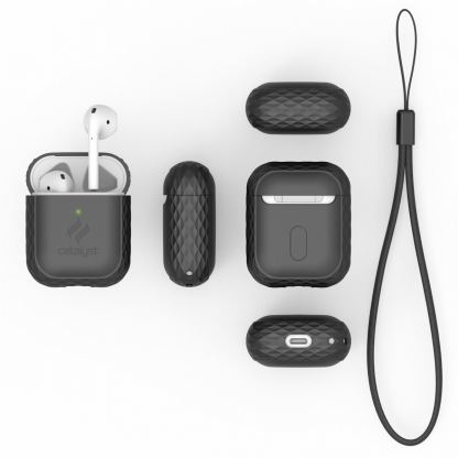 Catalyst Airpods Lanyard Case - силиконов калъф с карабинер за Apple Airpods & Apple Airpods 2 (черен) 7