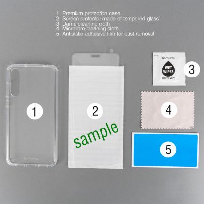 4smarts 360° Premium Protection Set - хибриден удароустойчив кейс и стъклено защитно покритие за дисплея на iPhone 11 Pro Max (прозрачен) 2