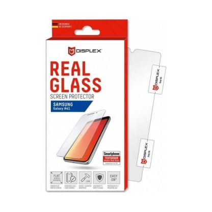 Displex Real Glass 10H Protector 2D - калено стъклено защитно покритие за дисплея на Samsung Galaxy A41 (прозрачен)