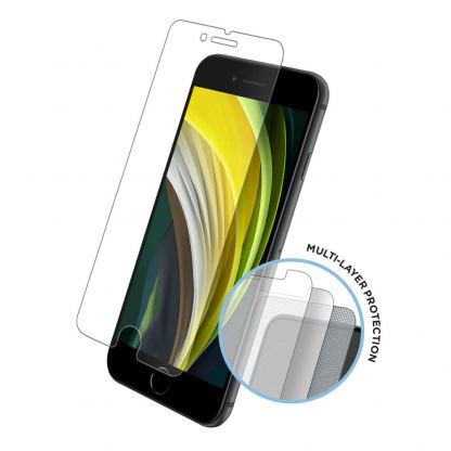 Eiger Tri Flex High Impact Film Screen Protector - качествено защитно покритие за дисплея на iPhone SE (2020), iPhone 8, iPhone 7 (два броя) 5