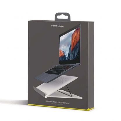 Baseus Foldable Laptop Stand - преносима сгъваема поставка за MacBook и лаптопи (бял) 8