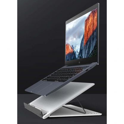 Baseus Foldable Laptop Stand - преносима сгъваема поставка за MacBook и лаптопи (бял) 14