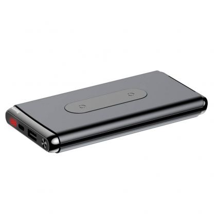 Baseus Qi Wireless Charger 15W Power Bank 10000mAh  - външна батерия с USB и USB-C изходи и с технология за безжично зареждане (черен) 6