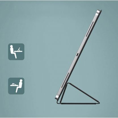 Baseus Simplism Magnetic Leather Case - магнитен полиуретанов калъф с поставка за iPad Pro 12.9 (2020) (розов) 3