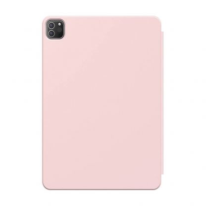 Baseus Simplism Magnetic Leather Case - магнитен полиуретанов калъф с поставка за iPad Pro 12.9 (2020) (розов) 11