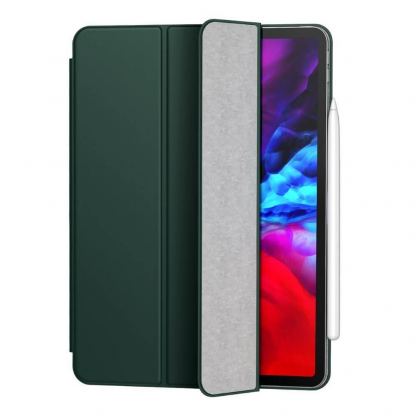 Baseus Simplism Magnetic Leather Case - магнитен полиуретанов калъф с поставка за iPad Pro 12.9 (2020) (зелен) 13