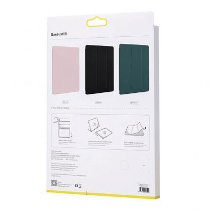 Baseus Simplism Magnetic Leather Case - магнитен полиуретанов калъф с поставка за iPad Pro 12.9 (2020) (зелен) 16