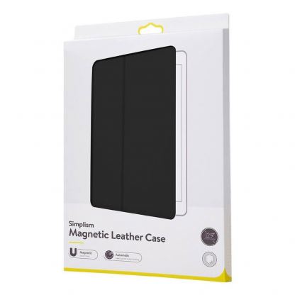 Baseus Simplism Magnetic Leather Case - магнитен полиуретанов калъф с поставка за iPad Pro 12.9 (2020) (черен) 16