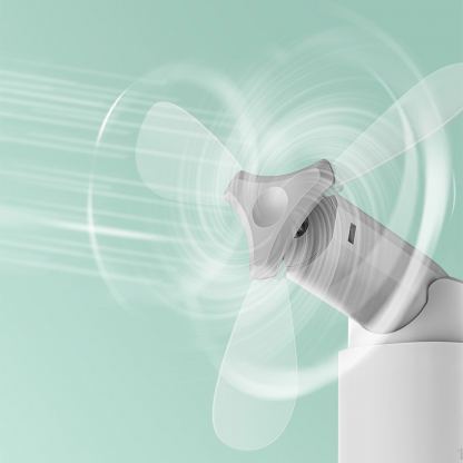 Baseus Square Portable Folding Fan - сгъваем мини вентилатор с външна батерия (розов) 9