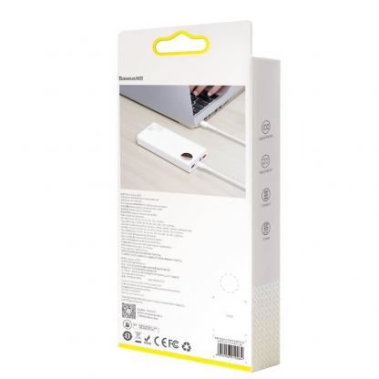Baseus Mulight Power Bank with Digital Display Quick Charge 45W (PPMY-A01) - външна батерия 20000 mAh с 2xUSB-A и USB-C изходи за зареждане на смартфони и таблети (бял) 9