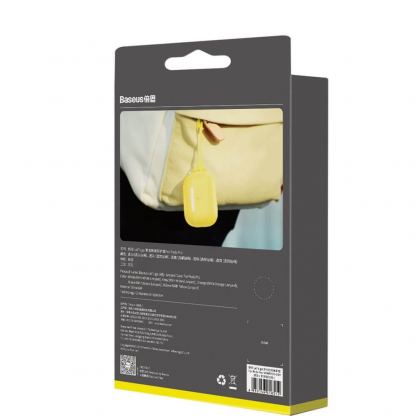 Baseus Lets Go Jelly Lanyard Case - силиконов калъф с връзка за Apple Airpods Pro (жълт) 8