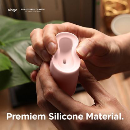 Elago Airpods Charging Station Pro - силиконова док станция за зареждане на Apple Airpods & Apple Airpods Pro (розова) 5