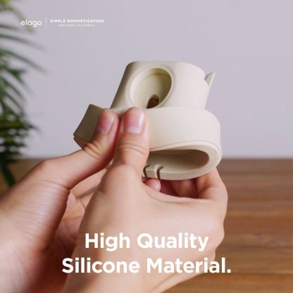 Elago Duo Charging Hub Pro - силиконова поставка за зареждане на iPhone, Apple Watch и Apple AirPods Pro (бяла) 7