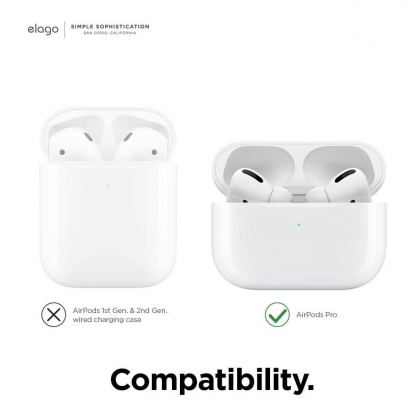Elago Airpods Pro Earbuds Hooks - антибактериални силиконови калъфчета с вградени кукички за Apple Airpods Pro (4 чифта) (бял) 6