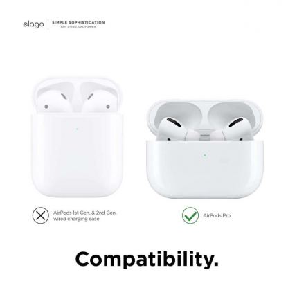 Elago Airpods Pro Earbuds Cover Plus Tips - антибактериални силиконови калъфчета с вградени тапички за Apple Airpods Pro (6 чифта) (бял-фосфор) 5