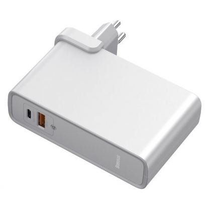 Baseus GaN Charger 45W Power Bank (PPNLD-H02) - външна батерия 10000 mAh и захранване за ел. мрежа с USB и USB-C изходи и технология за бързо зареждане (бял) 6