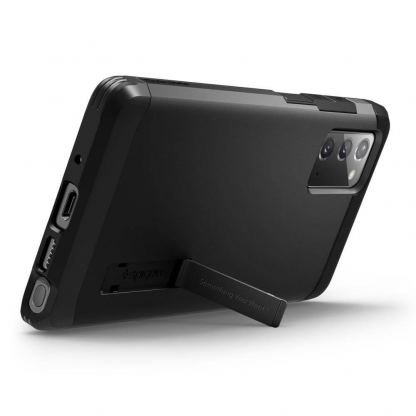 Spigen Tough Armor Case - хибриден кейс с най-висока степен на защита за Samsung Galaxy Note 20 (черен) 3
