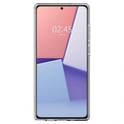 Spigen Liquid Crystal Case - тънък качествен силиконов (TPU) калъф за Samsung Galaxy Note 20 (прозрачен)  4