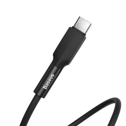 Baseus Silica Gel USB-C Cable - USB-C кабел за устройства с USB-C порт (200 см) (черен) 2