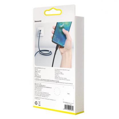 Baseus Silica Gel USB-C Cable - USB-C кабел за устройства с USB-C порт (200 см) (черен) 4