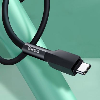 Baseus Silica Gel USB-C Cable - USB-C кабел за устройства с USB-C порт (200 см) (черен) 5