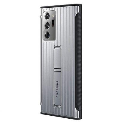 Samsung Protective Standing Cover EF-RN985CBEGEU - оригинален удароустойчив хибриден кейс с поставка за Samsung Galaxy Note 20 Ultra (сребрист) 4