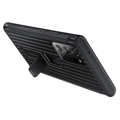 Samsung Protective Standing Cover EF-RN985CBEGEU - оригинален удароустойчив хибриден кейс с поставка за Samsung Galaxy Note 20 Ultra (черен) 5