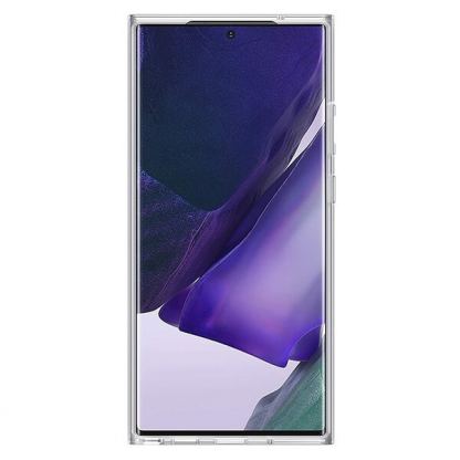 Samsung Clear Standing Cover EF-JN980CTEGEU - оригинален удароустойчив хибриден кейс с поставка за Samsung Galaxy Note 20 Ultra (прозрачен) 3