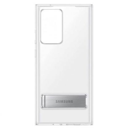 Samsung Clear Standing Cover EF-JN980CTEGEU - оригинален удароустойчив хибриден кейс с поставка за Samsung Galaxy Note 20 Ultra (прозрачен) 4