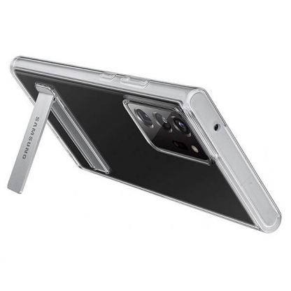 Samsung Clear Standing Cover EF-JN980CTEGEU - оригинален удароустойчив хибриден кейс с поставка за Samsung Galaxy Note 20 Ultra (прозрачен) 5