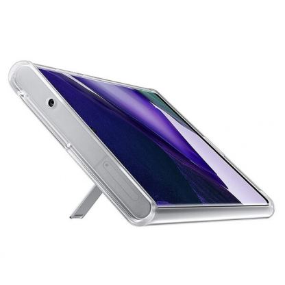 Samsung Clear Standing Cover EF-JN980CTEGEU - оригинален удароустойчив хибриден кейс с поставка за Samsung Galaxy Note 20 Ultra (прозрачен) 6