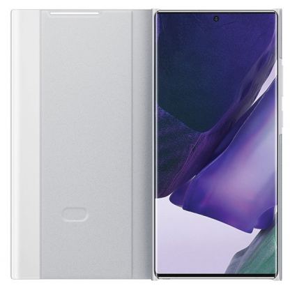 Samsung Clear View Cover EF-ZN985CAEGEU - оригинален кейс, през който виждате информация от дисплея за Samsung Galaxy Note 20 Ultra (сребрист) 3
