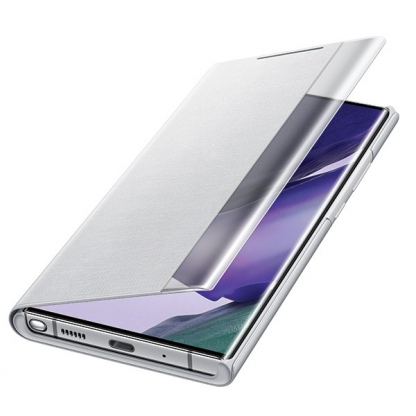 Samsung Clear View Cover EF-ZN985CAEGEU - оригинален кейс, през който виждате информация от дисплея за Samsung Galaxy Note 20 Ultra (сребрист) 4