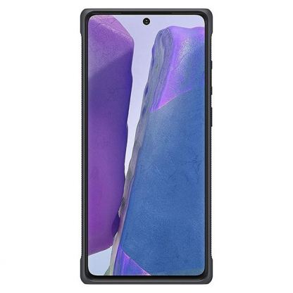Samsung Protective Standing Cover EF-RN980CBEGEU - оригинален удароустойчив хибриден кейс с поставка за Samsung Galaxy Note 20 (сребрист) 2