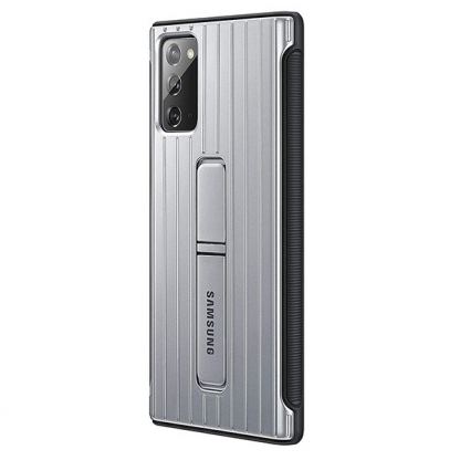 Samsung Protective Standing Cover EF-RN980CBEGEU - оригинален удароустойчив хибриден кейс с поставка за Samsung Galaxy Note 20 (сребрист) 3