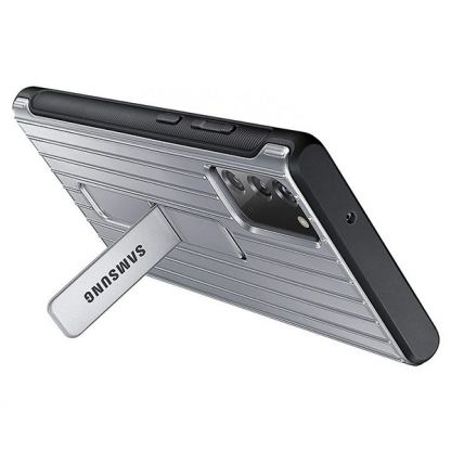 Samsung Protective Standing Cover EF-RN980CBEGEU - оригинален удароустойчив хибриден кейс с поставка за Samsung Galaxy Note 20 (сребрист) 6