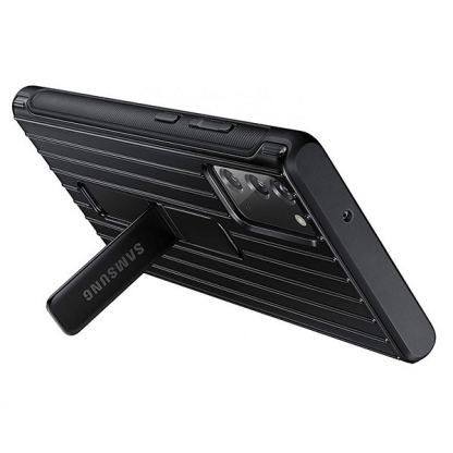 Samsung Protective Standing Cover EF-RN980CBEGEU - оригинален удароустойчив хибриден кейс с поставка за Samsung Galaxy Note 20 (черен) 6