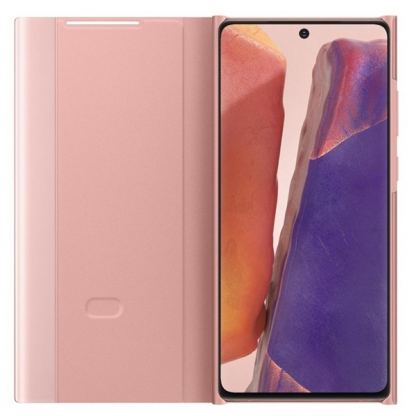 Samsung Clear View Cover EF-ZN980CAEGEU - оригинален кейс, през който виждате информация от дисплея за Samsung Galaxy Note 20 (розов) 3