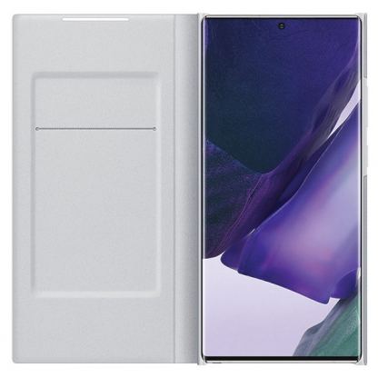 Samsung LED View Cover EF-NN985PSEGEU - оригинален калъф, през който виждате информация от дисплея за Samsung Note 20 Ultra (сребрист) 3