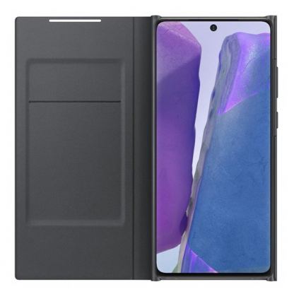 Samsung LED View Cover EF-NN980PBEGEU - оригинален калъф, през който виждате информация от дисплея за Samsung Note 20 (черен) 3