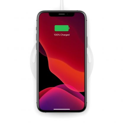 Belkin Boost Charge Wireless Charging Pad 10W - поставка (пад) за безжично зареждане за Apple, Samsung, LG, Sony и други QI съвместими устройства (бял) 2