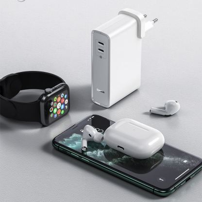 Baseus GaN Charger 45W Power Bank (PPNLD-F02) - външна батерия 10000 mAh и захранване за ел. мрежа с 2 x USB-C изходи и GaN технология (бял) 7