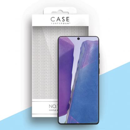 Case FortyFour No.1 Case - силиконов (TPU) калъф за Samsung Galaxy Note 20 (черен) 2