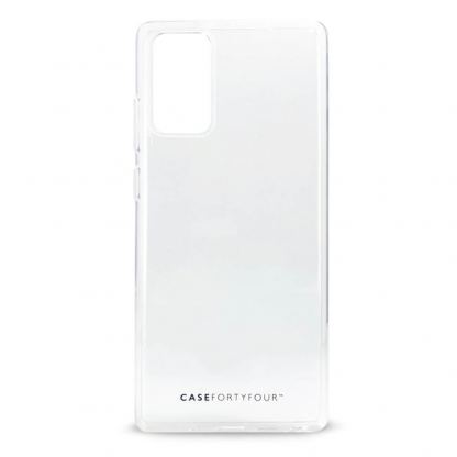 Case FortyFour No.1 Case - силиконов (TPU) калъф за Samsung Galaxy Note 20 (прозрачен) 2