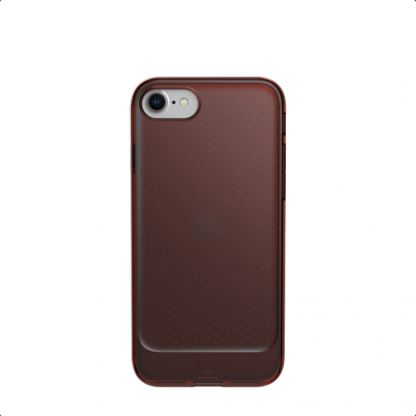 Urban Armor Gear Lucent Case - удароустойчив силиконов калъф за iPhone SE (2020), iPhone 8, iPhone 7 (оранжев-прозрачен)  2