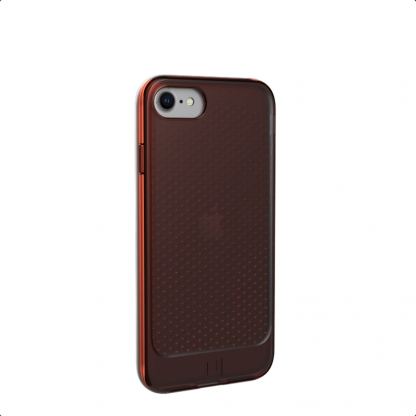 Urban Armor Gear Lucent Case - удароустойчив силиконов калъф за iPhone SE (2020), iPhone 8, iPhone 7 (оранжев-прозрачен)  3
