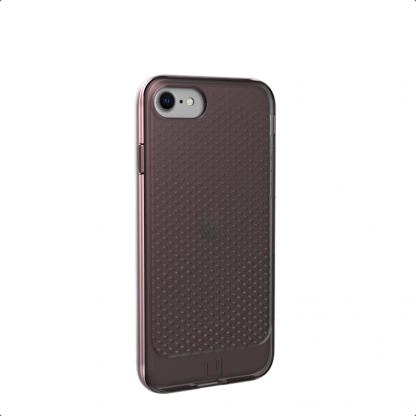 Urban Armor Gear Lucent Case - удароустойчив силиконов калъф за iPhone SE (2020), iPhone 8, iPhone 7 (розов-прозрачен)  2