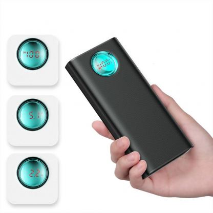 Baseus Ambilight Power Bank with Digital Display Quick Charge - външна батерия 20000 mAh с 2xUSB и USB-C изходи за зареждане на смартфони и таблети (черен) 7