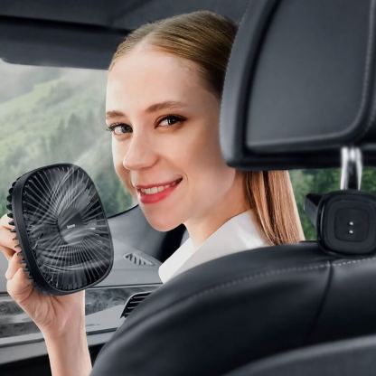 Baseus Natural Wind Magnetic Rear Seat Fan (CXZR-01) - USB вентилатор, прикрепящ се към седалката на кола (черен) 11
