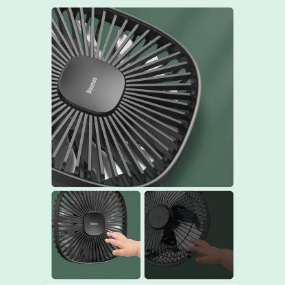 Baseus Natural Wind Magnetic Rear Seat Fan (CXZR-01) - USB вентилатор, прикрепящ се към седалката на кола (черен) 15